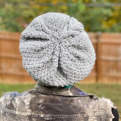Cozy Grey Cable Knit Beanie - image3